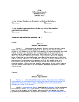 UCAR Bylaw Amendments Ballot Questions, October 2013