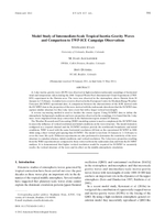 Model study of intermediate-scale tropical inertia-gravity waves and comparison to TWP-ICE campaign