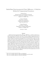 Radial basis function-generated finite differences: A mesh-free method for computational geosciences