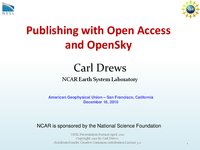 Publishing with Open Access and OpenSky [presentation]
