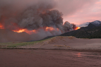 Wildfire in Great Sand Dunes National Park (DI02269) Photo by David Hosansky