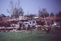 Tornado Damage (houses) in Moore, Oklahoma, May 3, 1999 (DI00499), Photo by Bob Henson