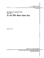 Case Studies on Convective Storms / Case Study 7, 25 July 1976: Mature Storm Case