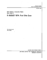 Case Studies on Convective Storms / Case Study 8, 9 August 1974: First Echo Case