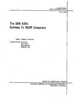 The IBM 4341: Gateway to NCAR Computers
