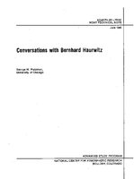 Conversations With Bernhard Haurwitz