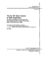 The Fe XIV Solar Corona at 5303 Angstroms: An Atlas of Synoptic Charts From the Sacramento Peak Coronal Photometer May 1973-December 1985
