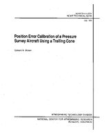 Position Error Calibration of a Pressure Survey Aircraft Using a Trailing Cone