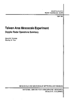 Taiwan Area Mesoscale Experiment: Doppler Radar Operations Summary