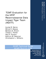 TCMT Evaluation for the HFIP Reconnaissance Data Impact Tiger Team (RDITT)