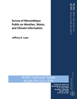Survey of Mozambique Public on Weather, Water, and Climate Information