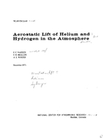 Aerostatic Lift of Helium and Hydrogen in the Atmosphere