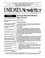 UNIDATA Newsletter Summer/Fall 1994