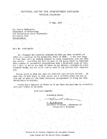 Correspondence, Aksel Wiin-Nielsen to Warren Washington