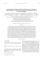 Determining robust impacts of land-use-induced land cover changes on surface climate over North America and Eurasia: Results from the first set of LUCID experiments
