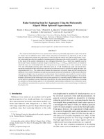 Radar scattering from ice aggregates using the horizontally aligned oblate spheroid approximation