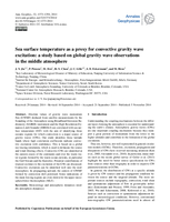 Sea surface temperature as a proxy for convective gravity wave excitation: A study based on global gravity wave observations in the middle atmosphere