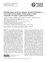 Modeling organic aerosols in a megacity: Potential contribution of semi-volatile and intermediate volatility primary organic compounds to secondary organic aerosol formation