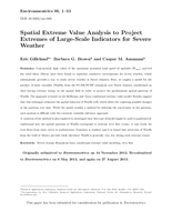 Spatial extreme value analysis to project extremes of large-scale indicators for severe weather
