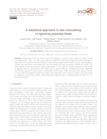 A statistical approach to fast nowcasting of lightning potential fields
