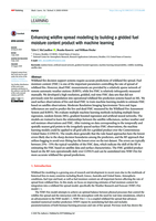 Enhancing wildfire spread modelling by building a gridded fuel moisture content product with machine learning