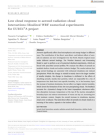 Low cloud response to aerosol‐radiation‐cloud interactions: Idealized WRF numerical experiments for  EUREC 4 A  project 
