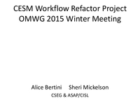 CESM and POP workflow [presentation]