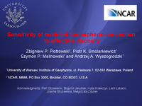 Sensitivity of modeled atmospheric convection to effective viscosity [presentation]
