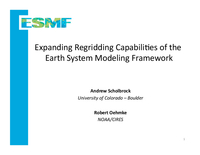 Increasing the regridding capabilities of the Earth system modeling framework to include LibCF functionality [presentation]