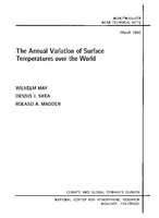 The Annual Variation of Surface Temperatures Over the World