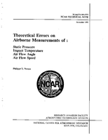 Theoretical Errors on Airborne Measurements Of: Static Pressure, Impact Temperature,air Flow Angle, Air Flow Speed