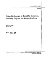 Fellowship Program in Scientific Computing: Internship Program for Minority Students: [Workshop Conducted by the Staff of The] Computing Facility, Summer 1976