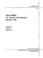 Winter MONEX: U.S. Research Flight Missions, December 1978